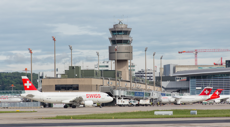 Zurich Airport is a hub for Swiss Interantional Air Lines. 